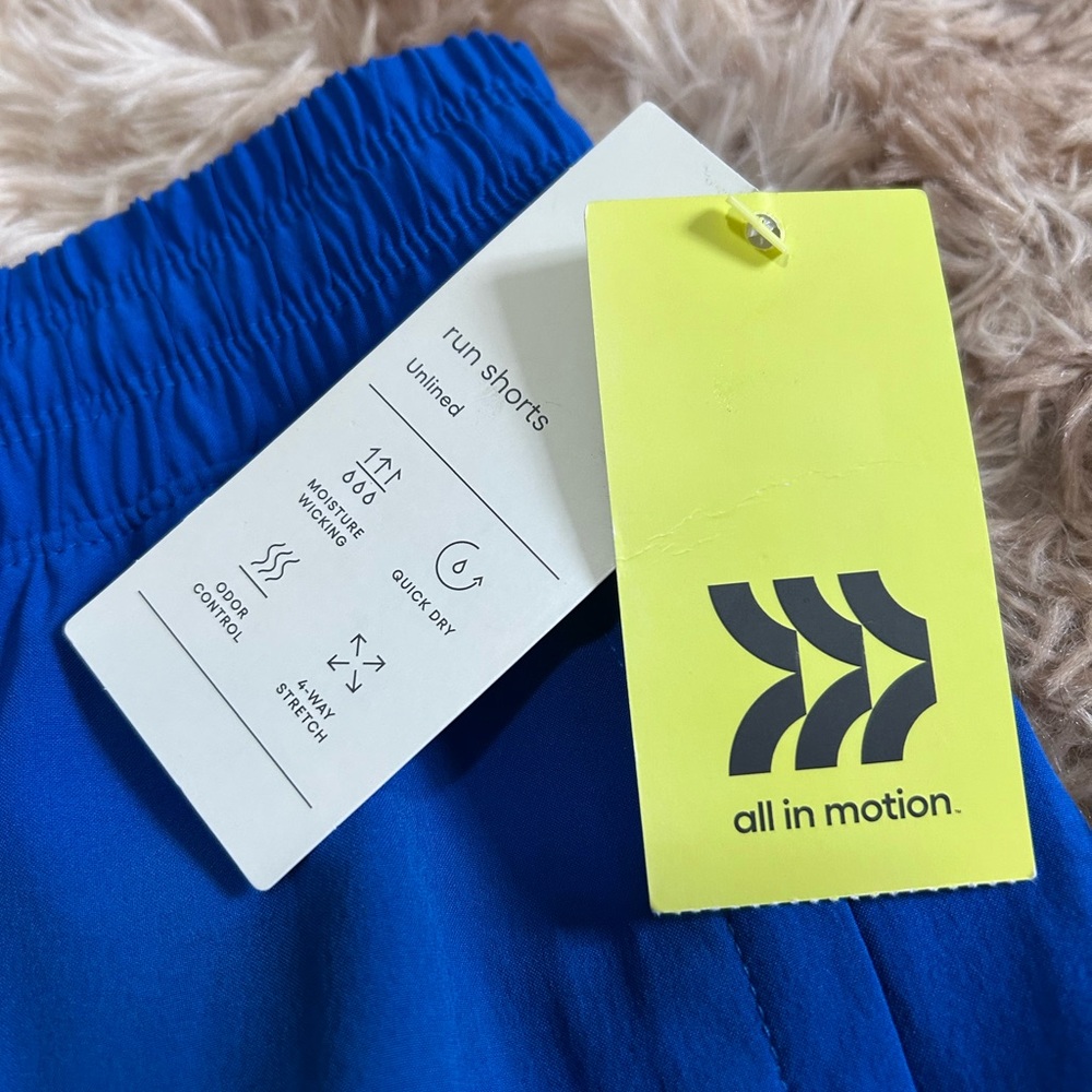 NWT All in Motion, Men’s Active Light Unlined Running Shorts 5” - Zipper Pockets - Picture 5 of 7